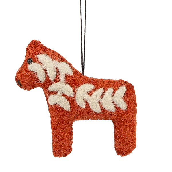 Dekoanhänger PFERD (Stückpreis), Wollfilz
