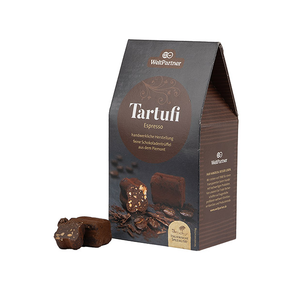 Tartufi Espresso, Schokoladentrüffel BIO 120g