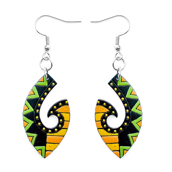 Ohrringe DROP Boho Style, Flaschenkürbis