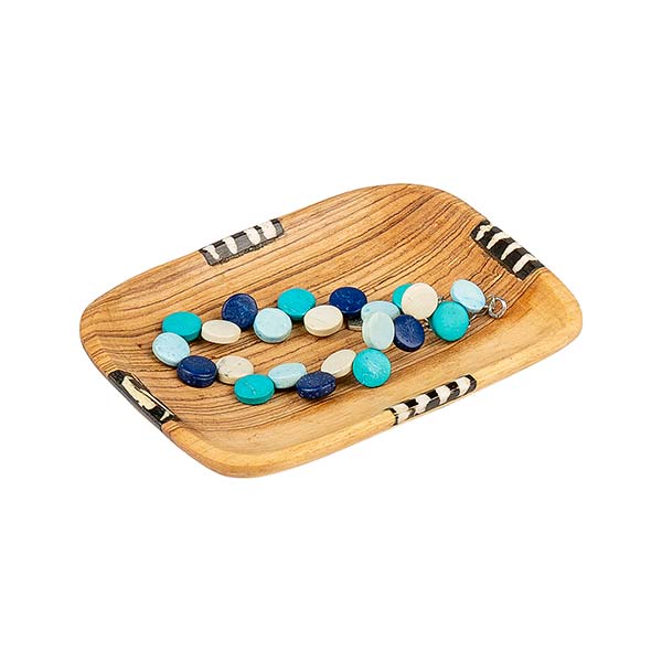 Schale rechteckig 12x9cm BONE, Olivenholz / CONTIGO Fairtrade Onlineshop