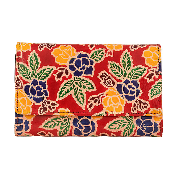 Brieftasche lang SUNDRA Rose, Ziegenleder