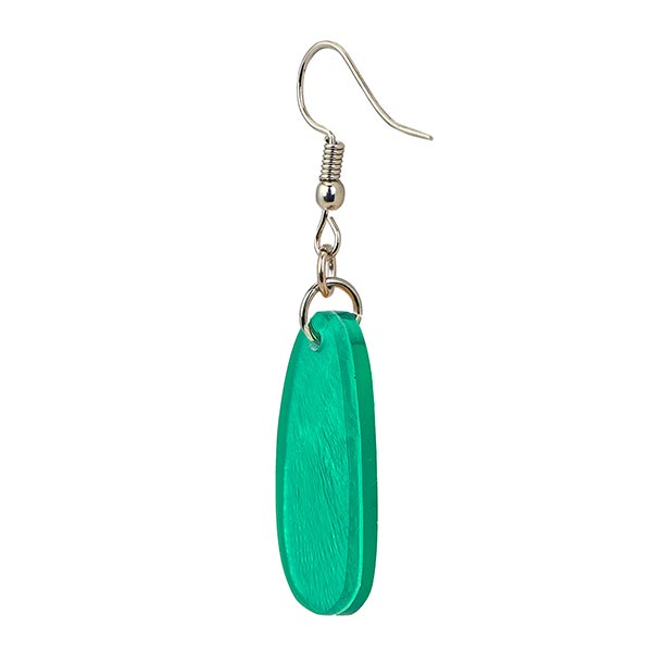 Ohrringe länglich seegrün, Capiz / CONTIGO Fairtrade Onlineshop