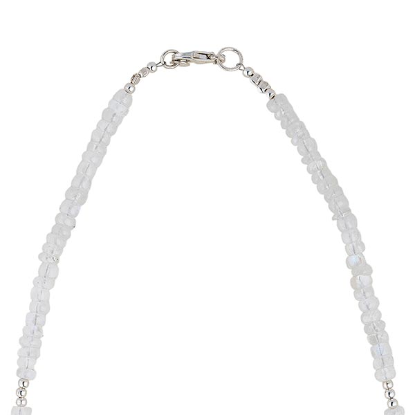 Halskette COLLIER Mondstein- und Silberperlchen / CONTIGO Fairtrade Onlineshop