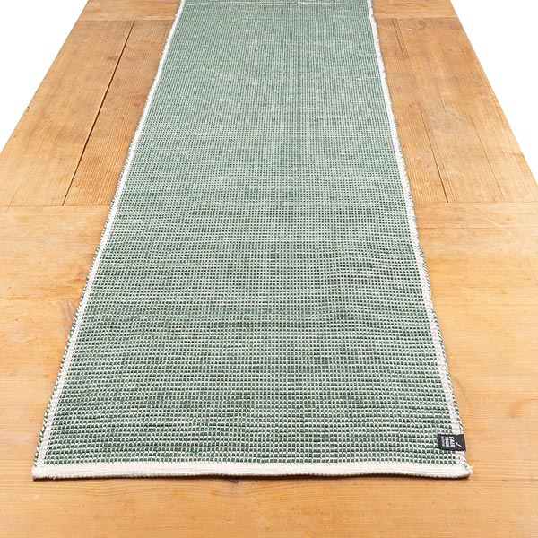 Tischläufer 40x220 cm, celadon, handgewebt, Baumwolle SONDERPREIS