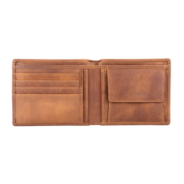 Börse LEAN 11x9cm Vintage braun RFID-secure, Rindsleder / CONTIGO Fairtrade Onlineshop