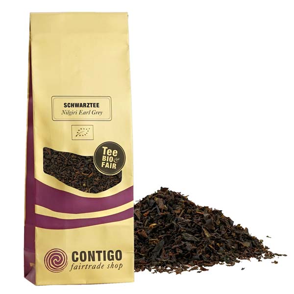 Nilgiri Earl Grey SCHWARZER TEE Bio Broken 100g / CONTIGO Fairtrade Onlineshop