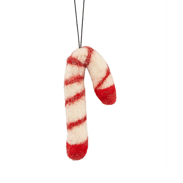 Dekoanhänger ZUCKERSTANGE (Stückpreis), Wollfilz