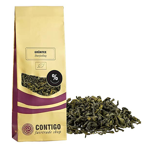 Darjeeling GRÜNER TEE Bio 100g / CONTIGO Fairtrade Onlineshop