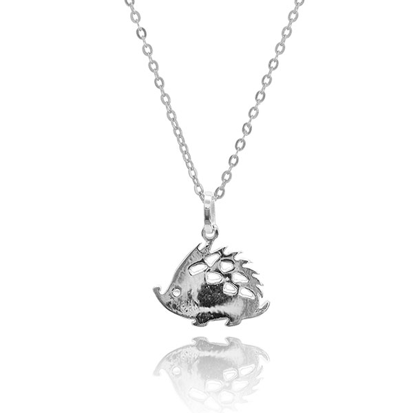 Kettenanhänger IGEL, Silber