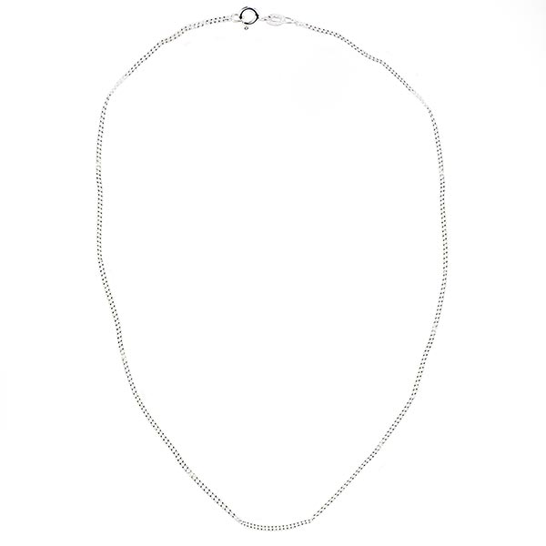 Gliederkette Silber fein 50 cm, 1,5 x 0,9 mm