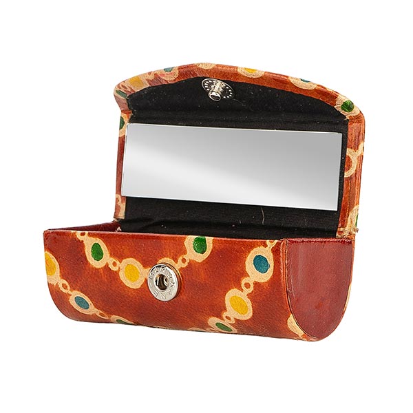 Lippenstift-Etui mit Spiegel SIMRAN, Ziegenleder / CONTIGO Fairtrade Onlineshop