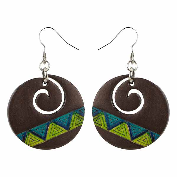 Ohrringe TRIANGLE, Flaschenkürbis