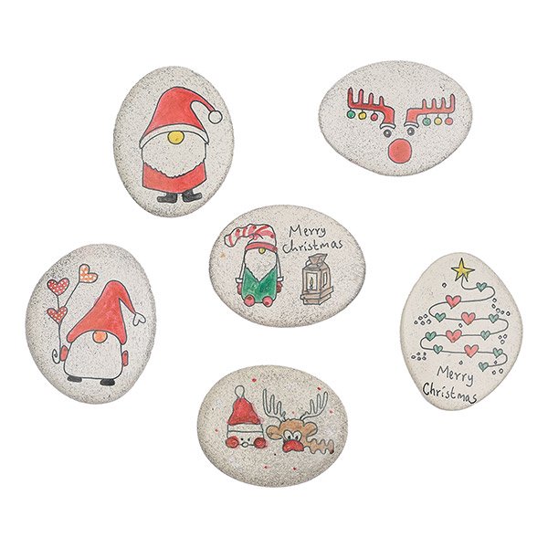 Handschmeichler Christmas flach (Stückpreis), Speckstein Handschmeichler Christmas flach (Stückpreis), Speckstein