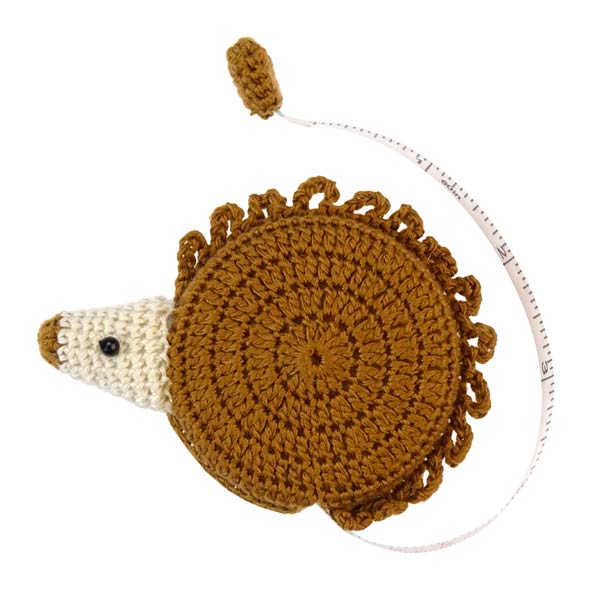 Maßband Igel gehäkelt, handgemacht