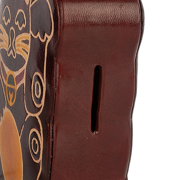 Spardose Katze HALLO Ziegenleder / CONTIGO Fairtrade Onlineshop