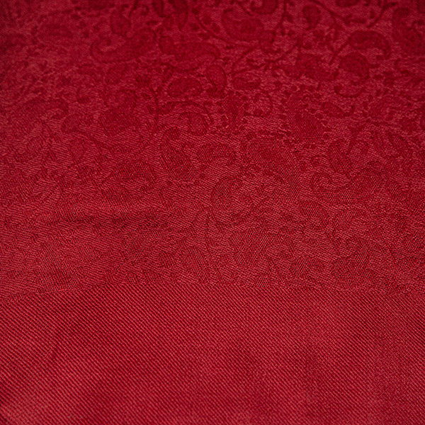Webschal UNI PAISLEY, dunkelrot, einfarbig, 200x70 cm, 35 % Wolle, 65 % Polyester / CONTIGO Fairtrade Onlineshop