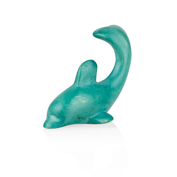Delfin BENNI 7cm, Speckstein / CONTIGO Fairtrade Onlineshop
