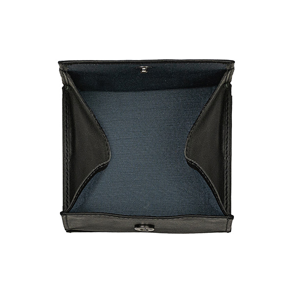 Börse VIENNA 9x10cm Vintage-schwarz RFID-secure, Rindsleder / CONTIGO Fairtrade Onlineshop