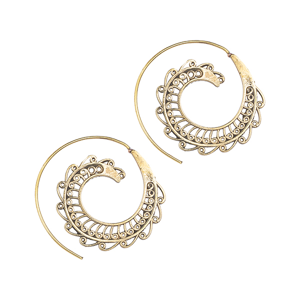 -37% Ohrringe Spirale, spiralenförmig, Messing SONDERPREIS / CONTIGO Fairtrade Onlineshop