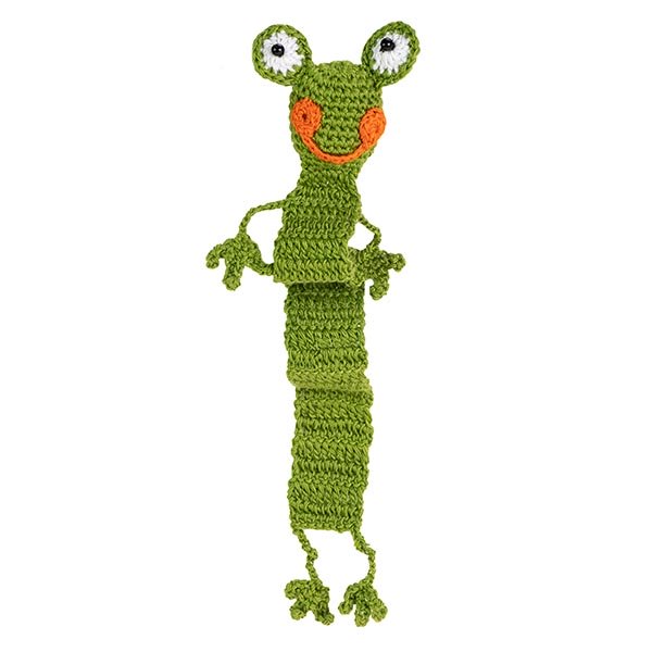 Lesezeichen FROSCH gehäkelt, handgemacht, (Stückpreis)