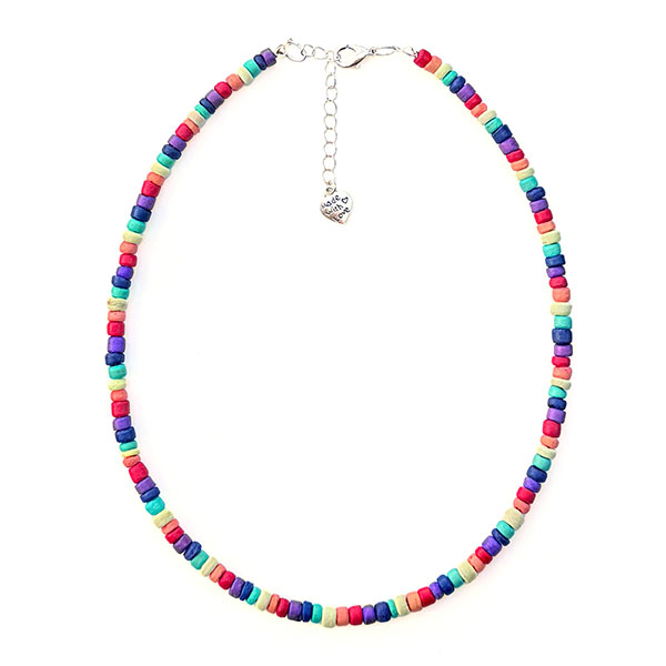 Halskette Mini Bits ONLY rainbow, Kokosnuss