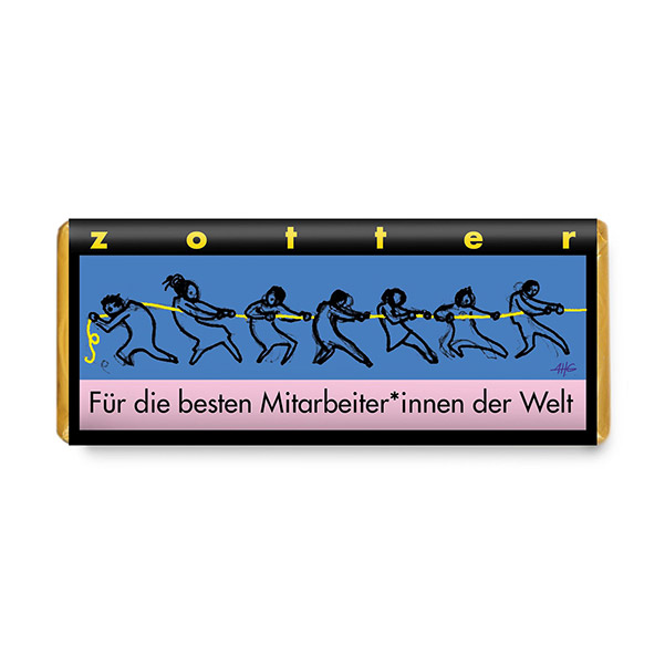 Zotter - Für die besten Mitarbeiter*innen der Welt 70g BIO / CONTIGO Fairtrade Onlineshop