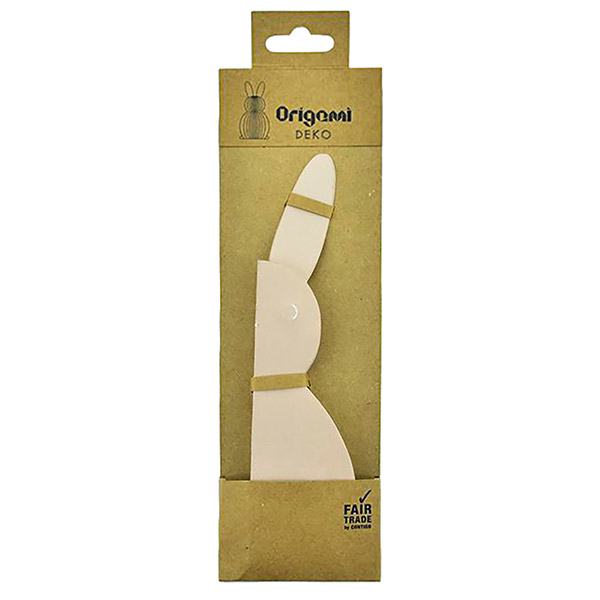 Papierdeko Osterhase groß, ORIGAMI, rosa, 20 cm, Papier / CONTIGO Fairtrade Onlineshop