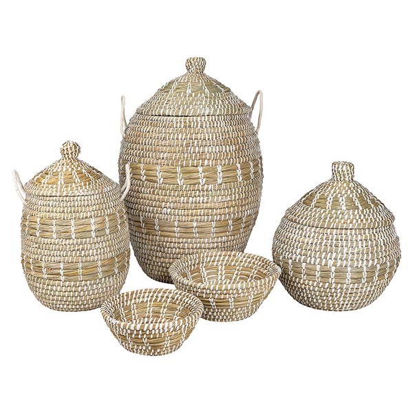 Wäschekorb 38cm KHULNA plus Deckel, Kaisagras / CONTIGO Fairtrade Onlineshop