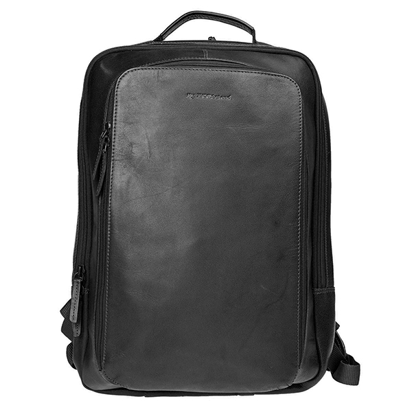Business Rucksack schwarz, Ziegenleder / CONTIGO Fairtrade Onlineshop