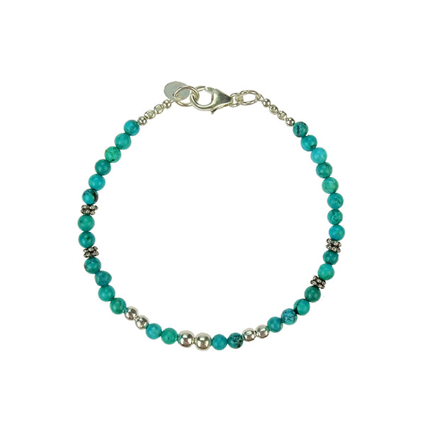 Armband PADMA, Türkis, Silber / CONTIGO Fairtrade Onlineshop