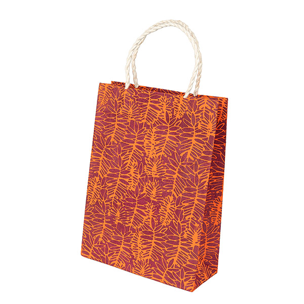 Geschenktüte S FARN, purpur-orange / CONTIGO Fairtrade Onlineshop