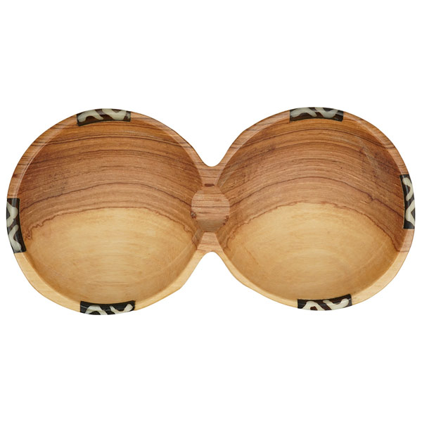 Schale 20cm TWINBOWL Bone, Olivenholz / CONTIGO Fairtrade Onlineshop