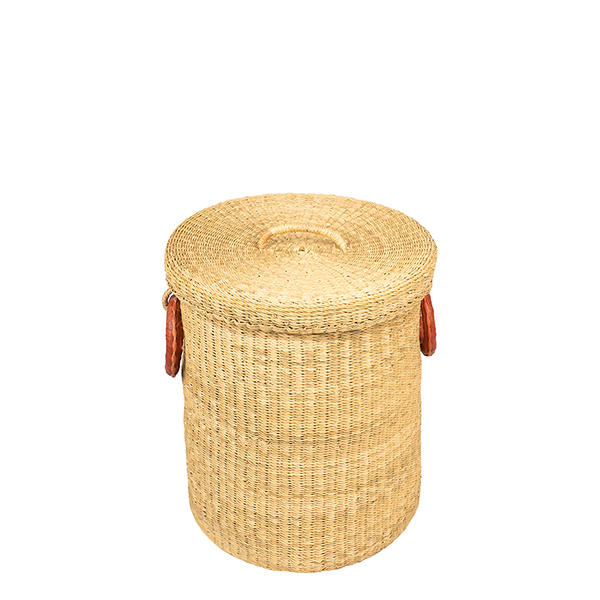 Bolga Wäschekorb 44cm NATURE, Steppengras / CONTIGO Fairtrade Onlineshop