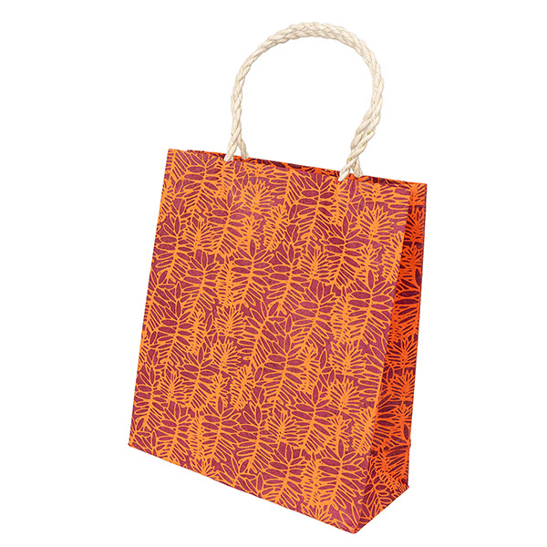 Geschenktüte M FARN, purpur-orange / CONTIGO Fairtrade Onlineshop