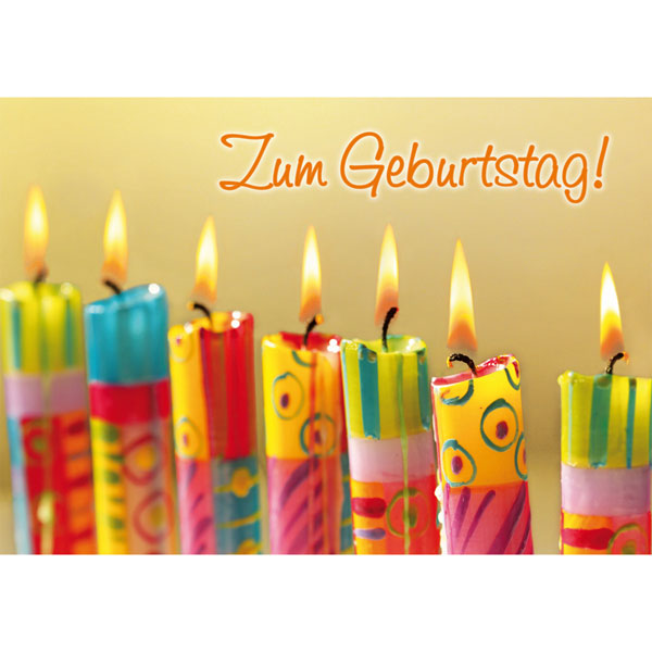 Grußkarte M Zum Geburtstag