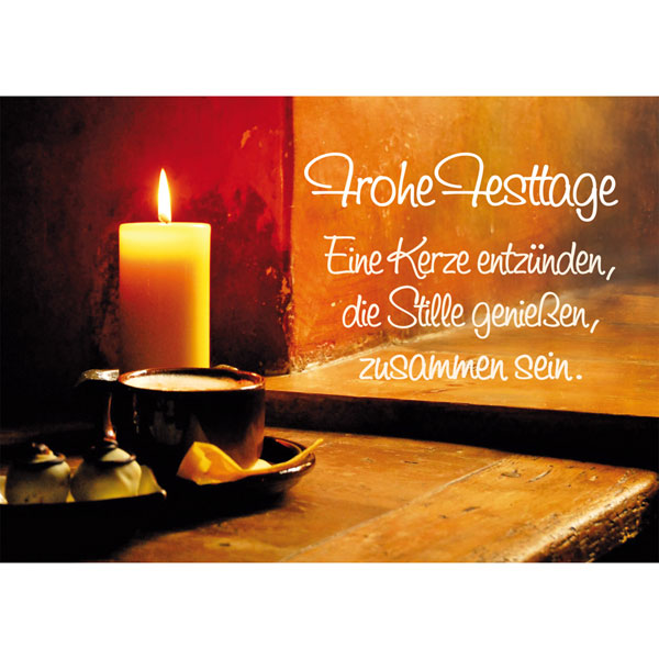 Grußkarte M Frohe Festtage