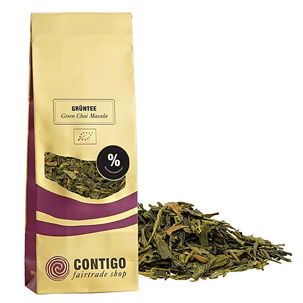 Green Chai Masala GRÜNER TEE Bio 100g / CONTIGO Fairtrade Onlineshop