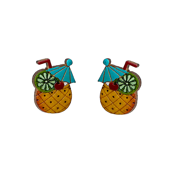 Ohrstecker COCKTAIL, Flaschenkürbis