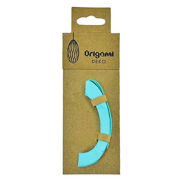 Papierdeko Osterei ORIGAMI, groß, 7,5 cm, türkis, Papier / CONTIGO Fairtrade Onlineshop