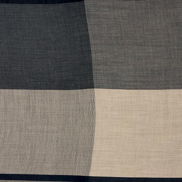 Webschal TARTAN, kariert, beige-grau, 180x70m, Wolle-Seide / CONTIGO Fairtrade Onlineshop