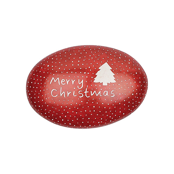 Handschmeichler Christmas 5cm rot, Speckstein / CONTIGO Fairtrade Onlineshop
