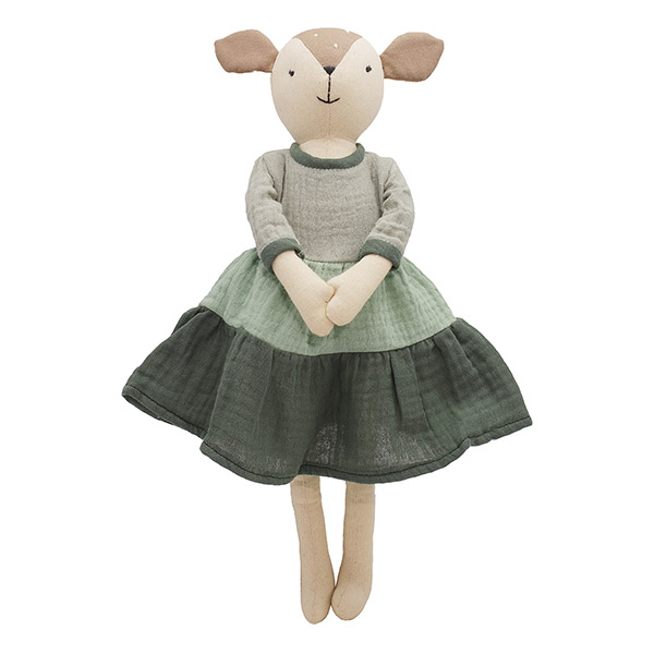 PettiePet Musselin Kleid, grün / CONTIGO Fairtrade Onlineshop