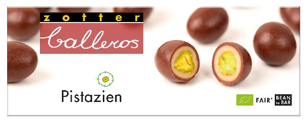 Zotter Balleros Pistazien  BIO / CONTIGO Fairtrade Onlineshop