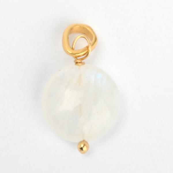 Anhänger, Mondstein, Mix&Match, 22K vergoldet / CONTIGO Fairtrade Onlineshop