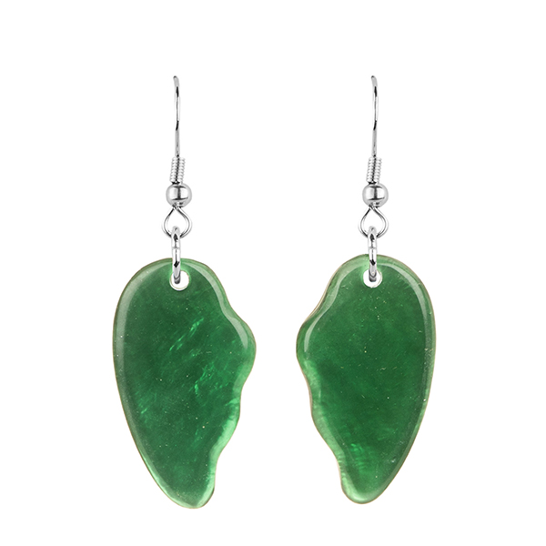 Ohrringe WING grün, Capiz Ohrringe WING grün, Capiz
