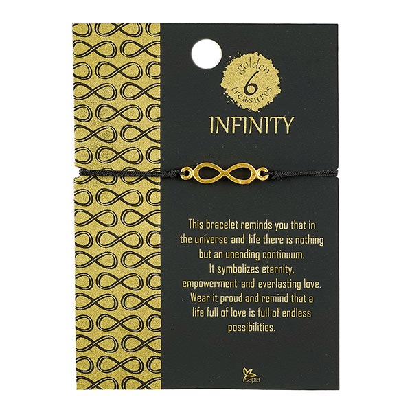 Armband INFINITY- UNENDLICHKEIT, 24 Karat vergoldet