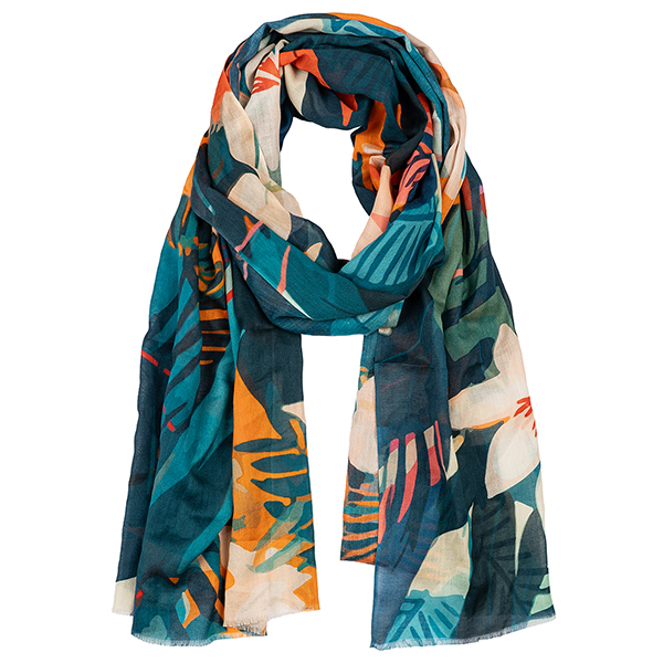 Schal 200x70, TROPIC bunt, Modal-Baumwolle / CONTIGO Fairtrade Onlineshop
