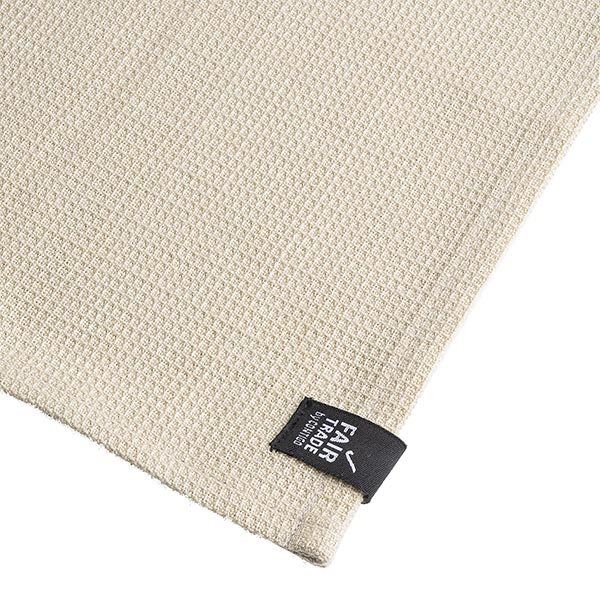 Handtuch Hell Beige, 100 x 60cm, Bio-Baumwolle / CONTIGO Fairtrade Onlineshop