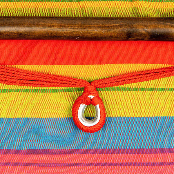 Hängesitz Cocoon COLORICA Stab: 110cm, Sitzverlängerung / CONTIGO Fairtrade Onlineshop