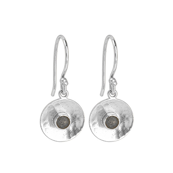Ohrhänger, Labradorit, versilbert / CONTIGO Fairtrade Onlineshop